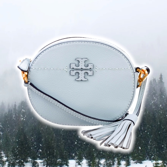 Tory Burch Bags Tory Burch Mcgraw Round Crossbody In Seltzer Blue
